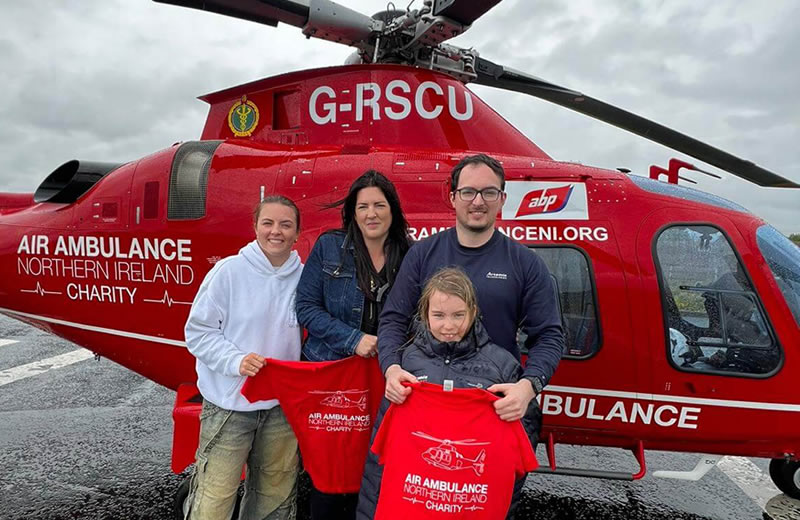 Family Mark Tragedy With Donation To Air Ambulance NI