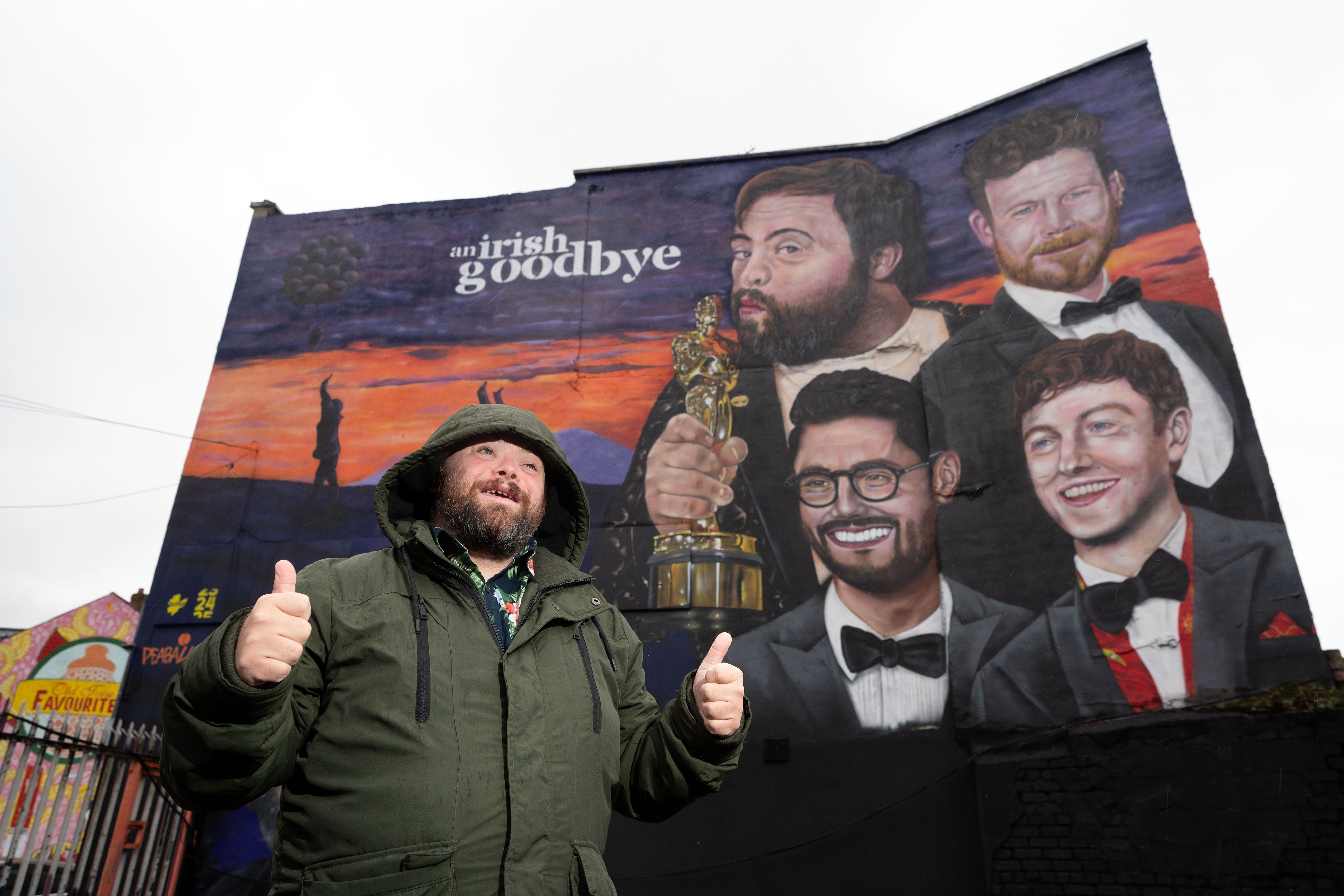 Actor James Martin Celebrates Mural To Oscar Winning Short Film -