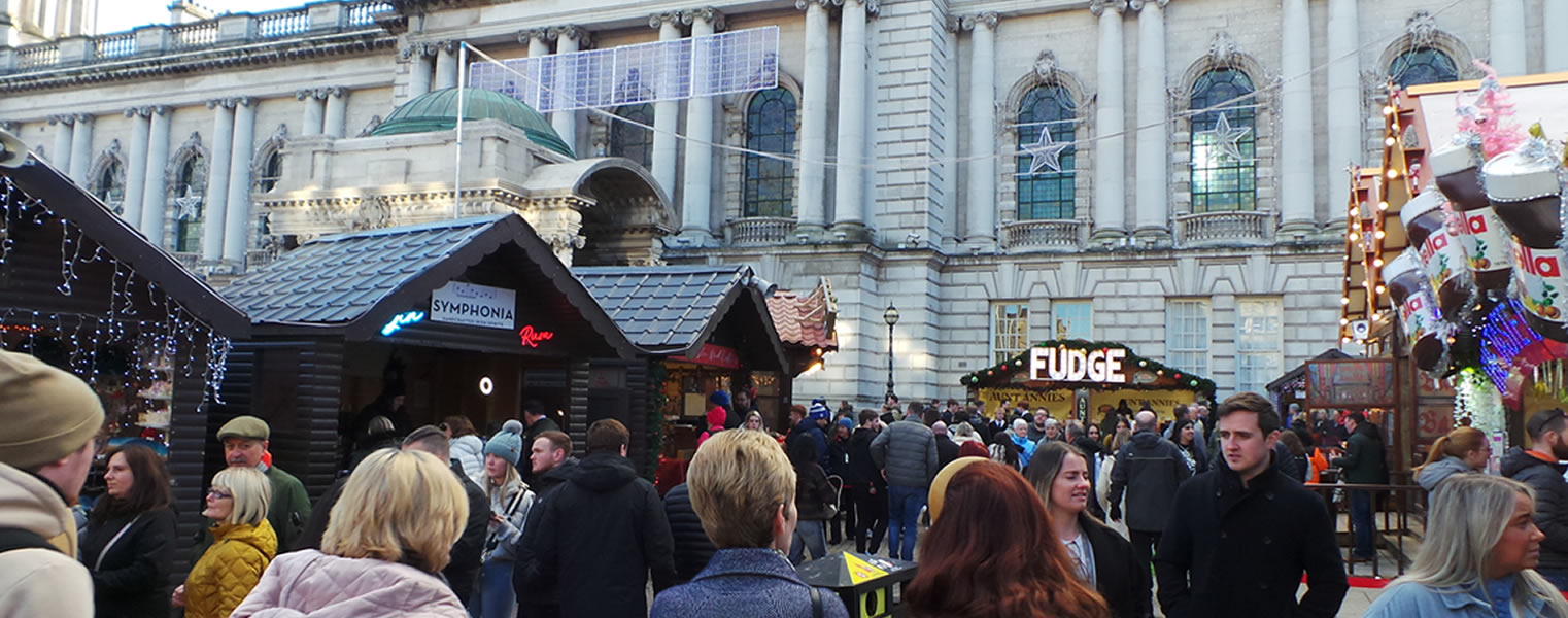 Shopping at the Belfast Christmas Market